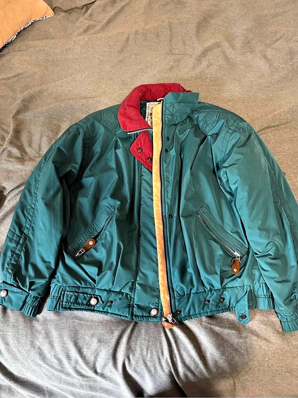 Vintage Obermeyer Women's Ski Jacket Blue & Red Size 10 but fits like a Medium